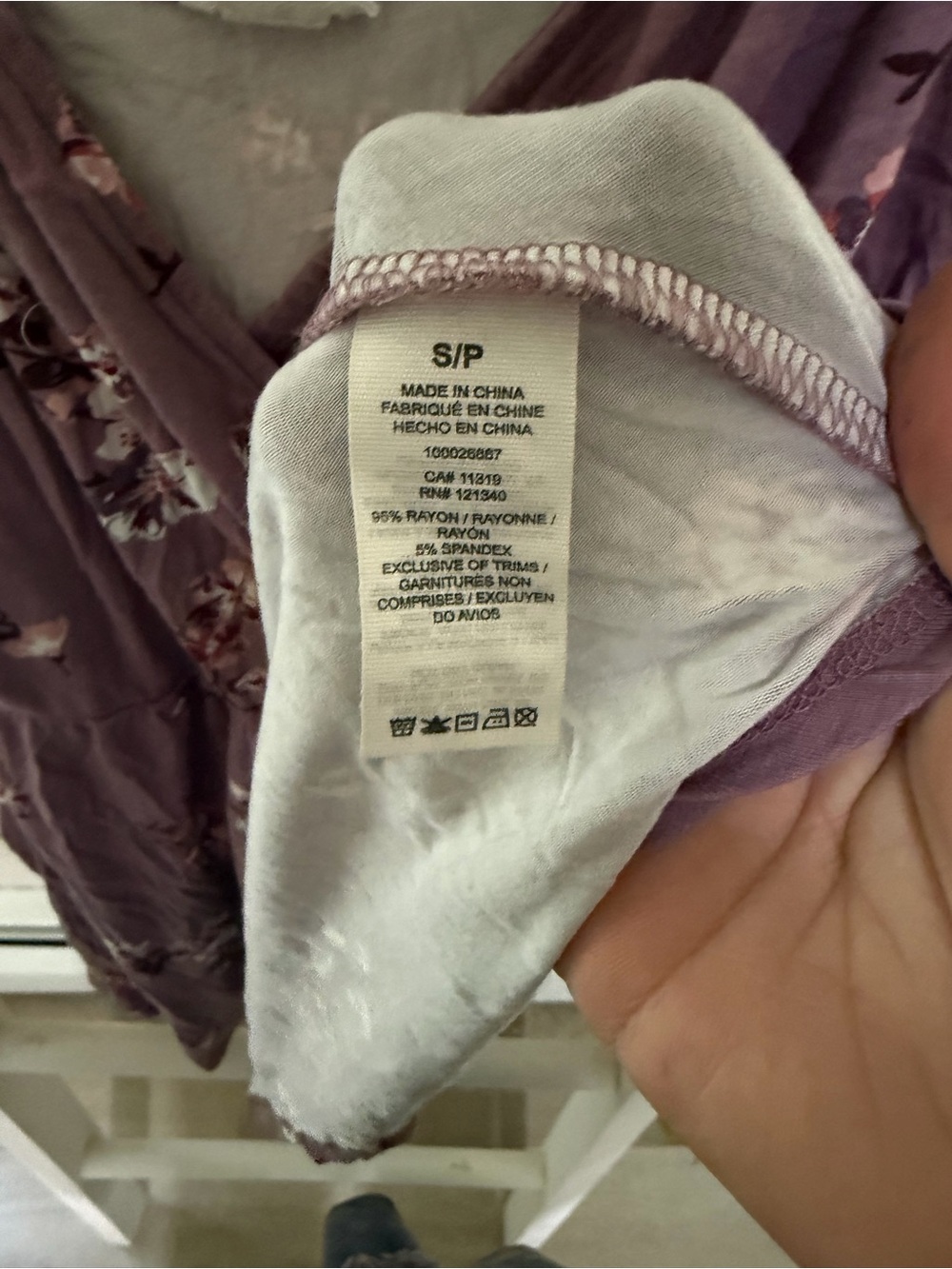 Garage Mauve Floral Spaghetti-Strap Romper - Picture 4 of 6